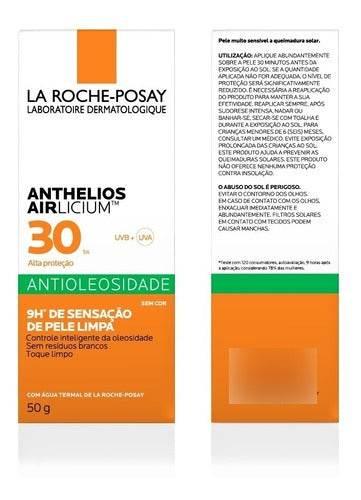 La Roche-posay Anthelios Airlicium Antioleosidade Fps30 50 G - Drogaria Poupa Centro
