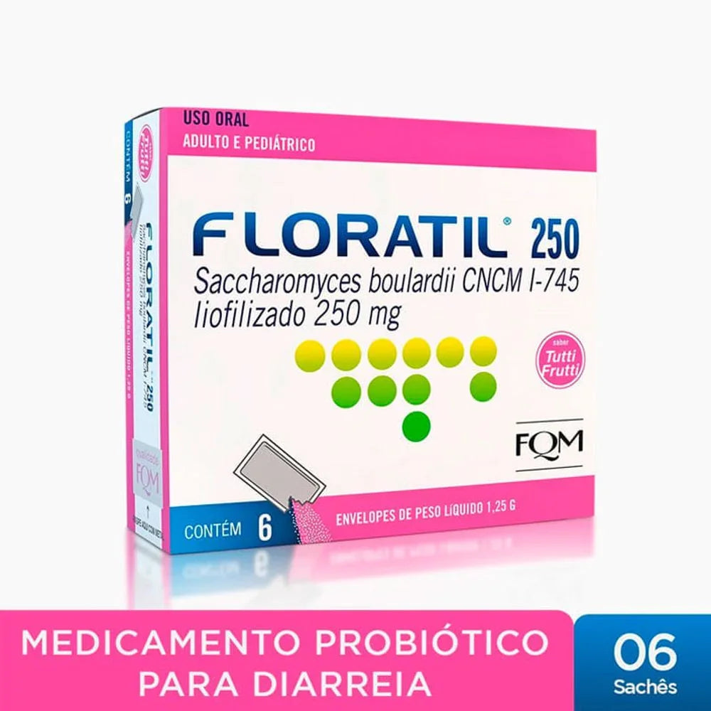 Floratil 250Mg/G Pó 6 Envelopes - Drogaria Poupa Centro