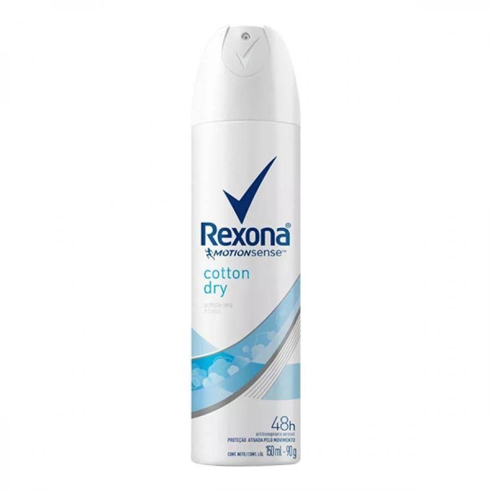 Desodorante Rexona Aerosol Cotton Dry Feminino 150ml - Drogaria Poupa Centro