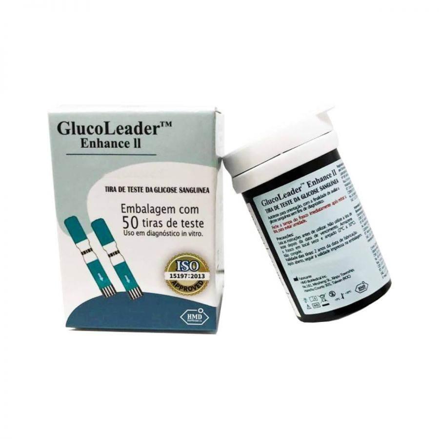 Tiras Teste De Glicose Glucoleader C/50 Un Glicemia Diabetes - Drogaria Poupa Centro
