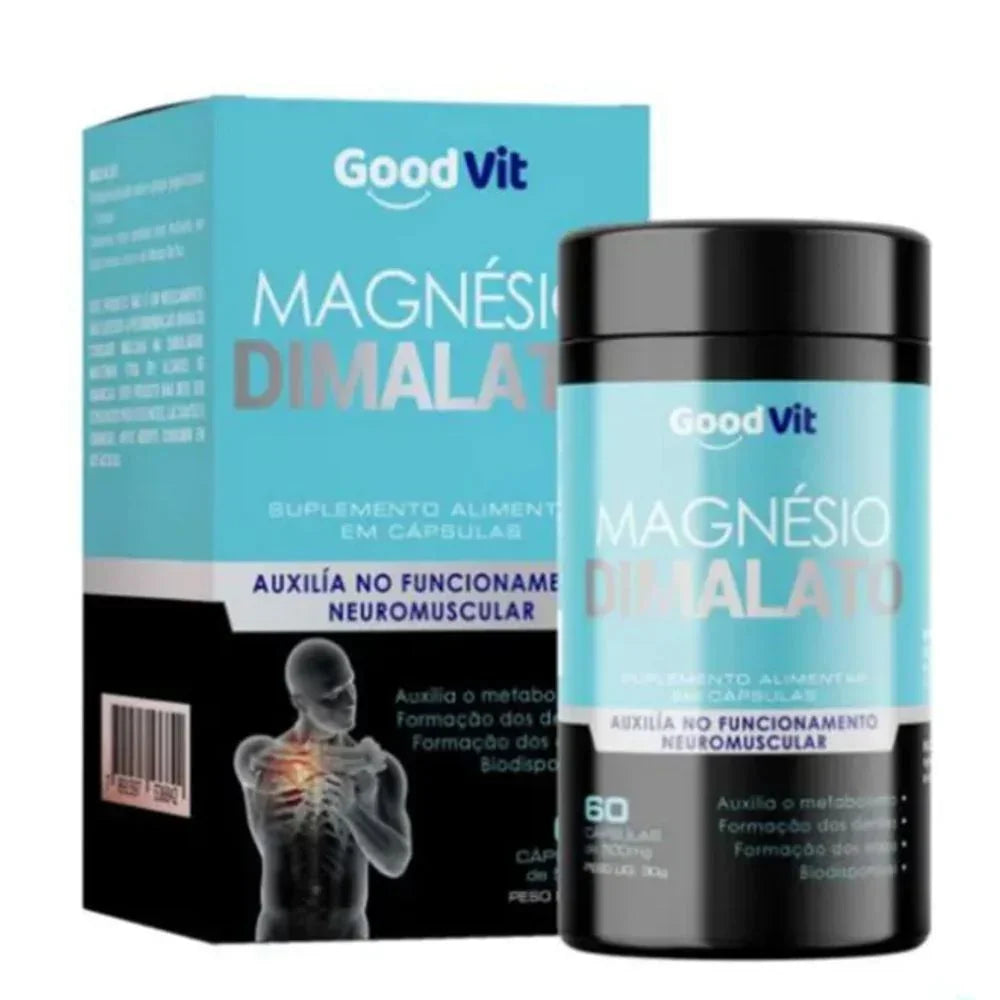 Good Vit Magnésio Dimalato 260Mg 60 Caps - Drogaria Poupa Centro