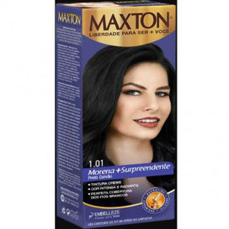 Tinta de Cabelo Maxton Nº1.01 Preto Carvão - 60G - Drogaria Poupa Centro