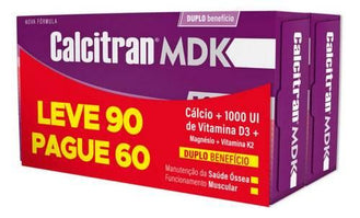Calcitran Mdk Leve 90 Pague 60 Comprimidos Fqm - Drogaria Poupa Centro