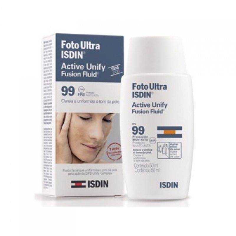 ISDIN 99 FOTO ULTRA ACTIVE UNIFY S/COR 50ML - Drogaria Poupa Centro