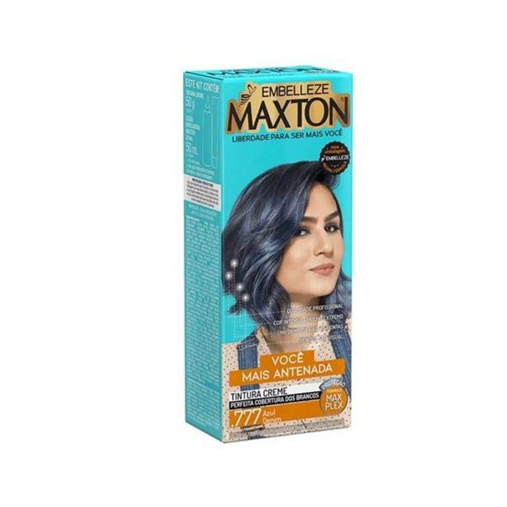 Kit de Tintura Maxton Nº777 Azul Denim - Embelleze - Drogaria Poupa Centro