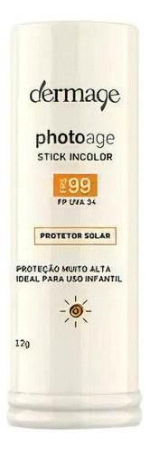 Dermage Photoage Stick Incolor Fps 99 - Protetor Solar 12g - Drogaria Poupa Centro