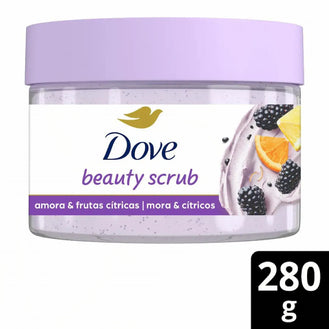 Sabonete Esfoliante Dove Beauty Scrub Amora e Frutas Cítricas 280g