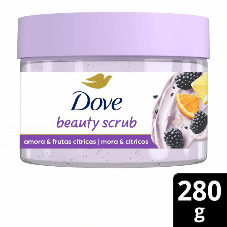 Sabonete Esfoliante Dove Beauty Scrub Amora e Frutas Cítricas 280g
