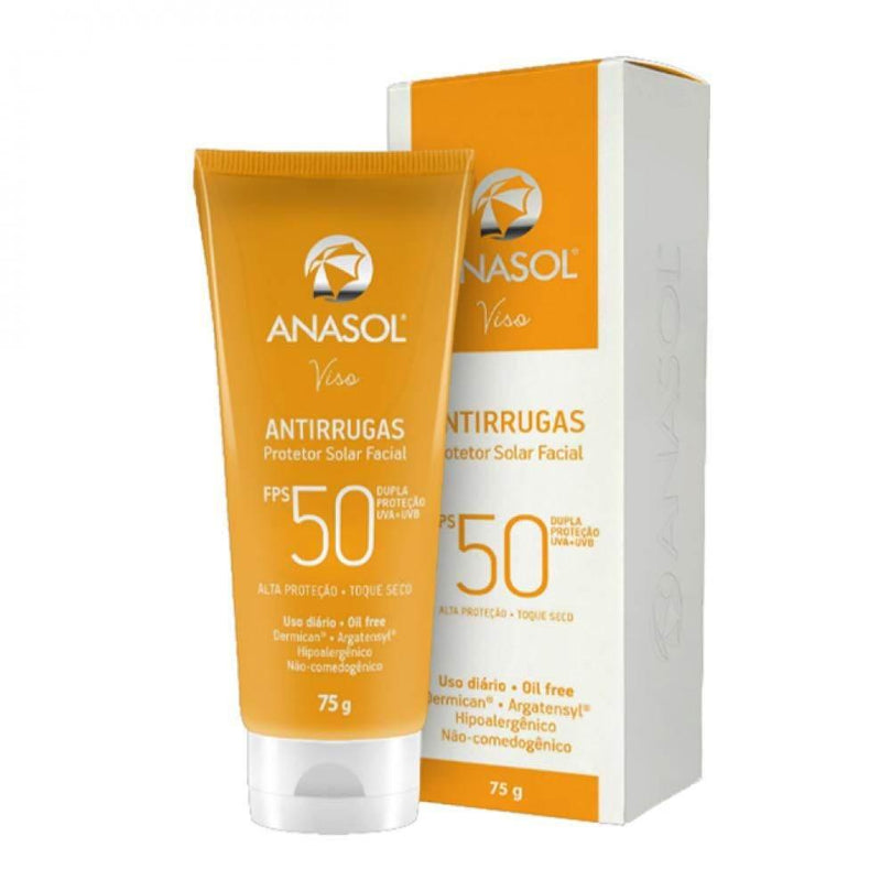 Protetor Solar Facial Antirrugas Anasol Fps50 75g - Drogaria Poupa Centro
