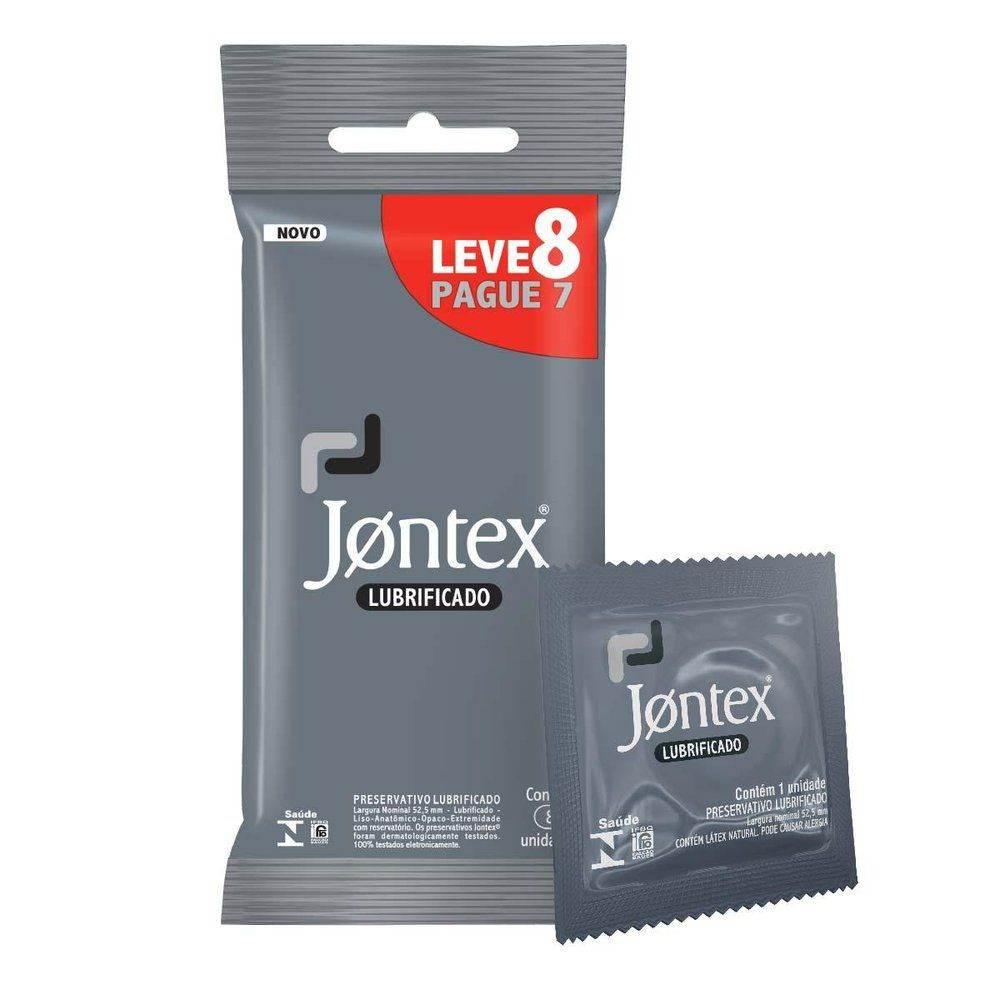 Preservativo Jontex Lubrificado Com 8 Unidades - Drogaria Poupa Centro