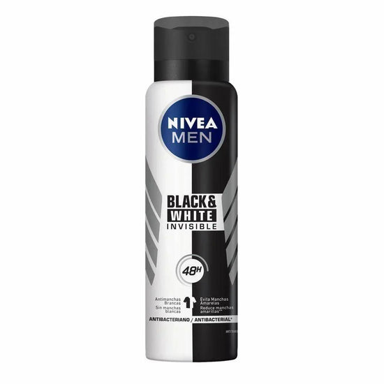 Desodorante Nivea Aerosol Men Invisible Black White 150ml - Drogaria Poupa Centro