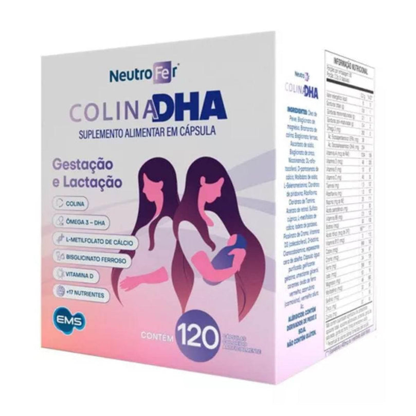 Polivitamínico Neutrofer Colina DHA Gestantes 120 Cápsulas - Drogaria Poupa Centro