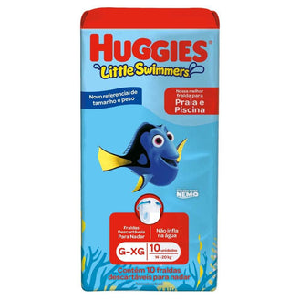 Fralda Huggies Pants Little Swimmers G/Xg Reg 10 Fraldas - Drogaria Poupa Centro