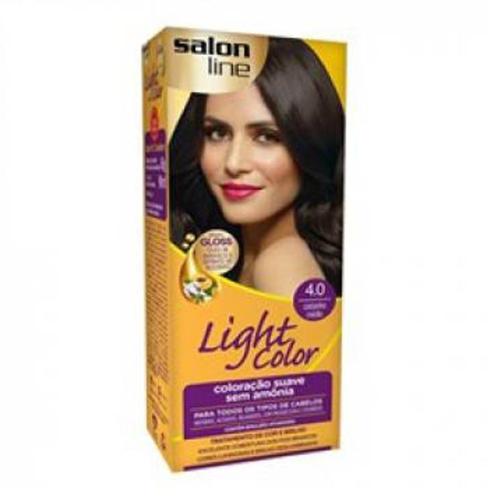 Tinta Light Color Salon Line Nº4.0 Castanho Médio - Drogaria Poupa Centro