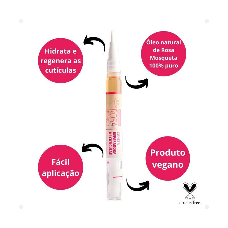 Caneta Reparadora de Cutícula Epilê Rosa Mosqueta 2ml