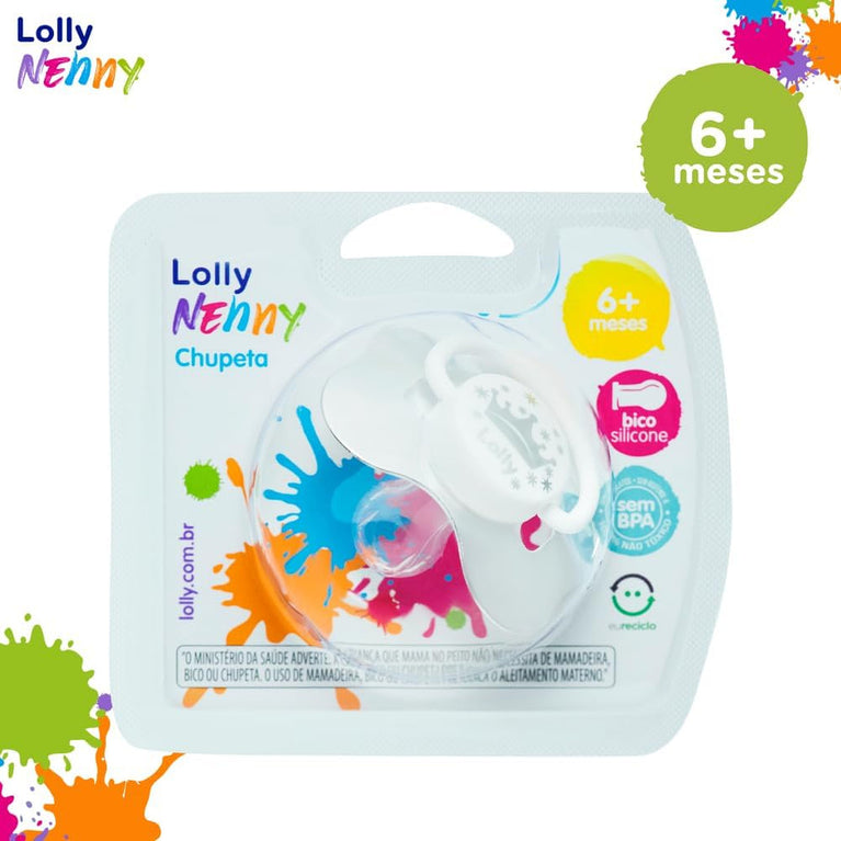 Chupeta Tipo Borboleta Sil R T2 N, Lolly, Neutro
