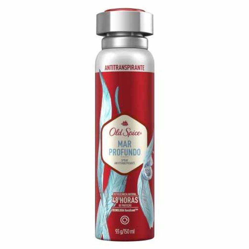 Desodorante Spray Antitranspirante Old Spice Mar Profundo 93g - Drogaria Poupa Centro