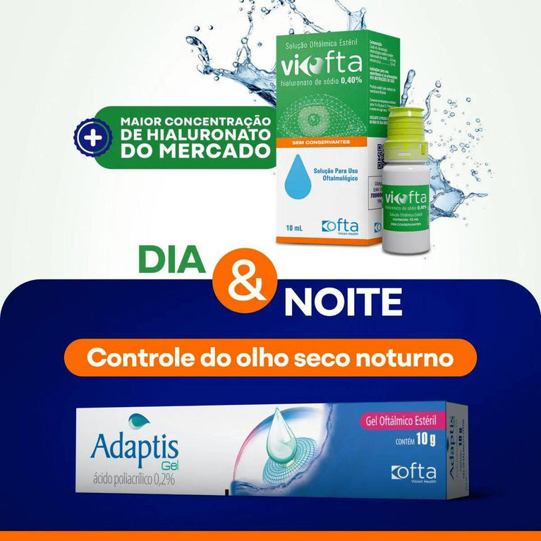 Colírio Adaptis Gel 0,2% com 10g