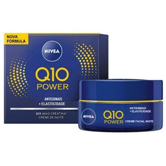 Creme Facial Antissinais Noite Nivea Q10 Power Plus Pele Normal e Seca 50G - Drogaria Poupa Centro