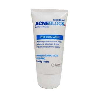 Acneblock Sabonete Liquido 150Ml Pele Com Acne - Drogaria Poupa Centro