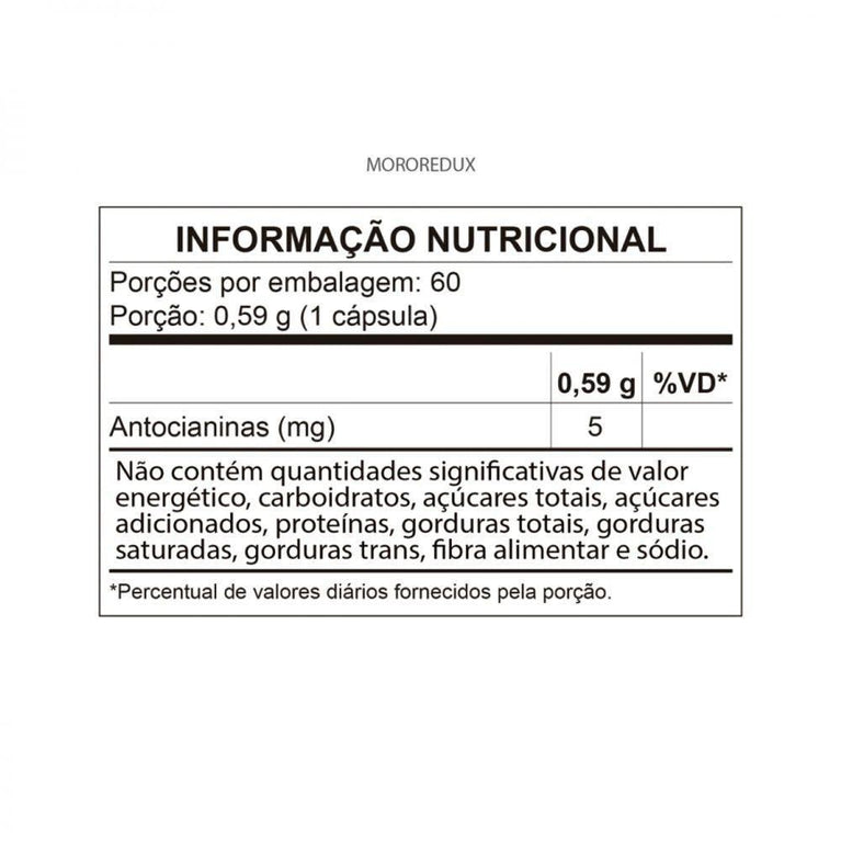 Moro Redux 500mg Com 60 Cápsulas - Drogaria Poupa Centro
