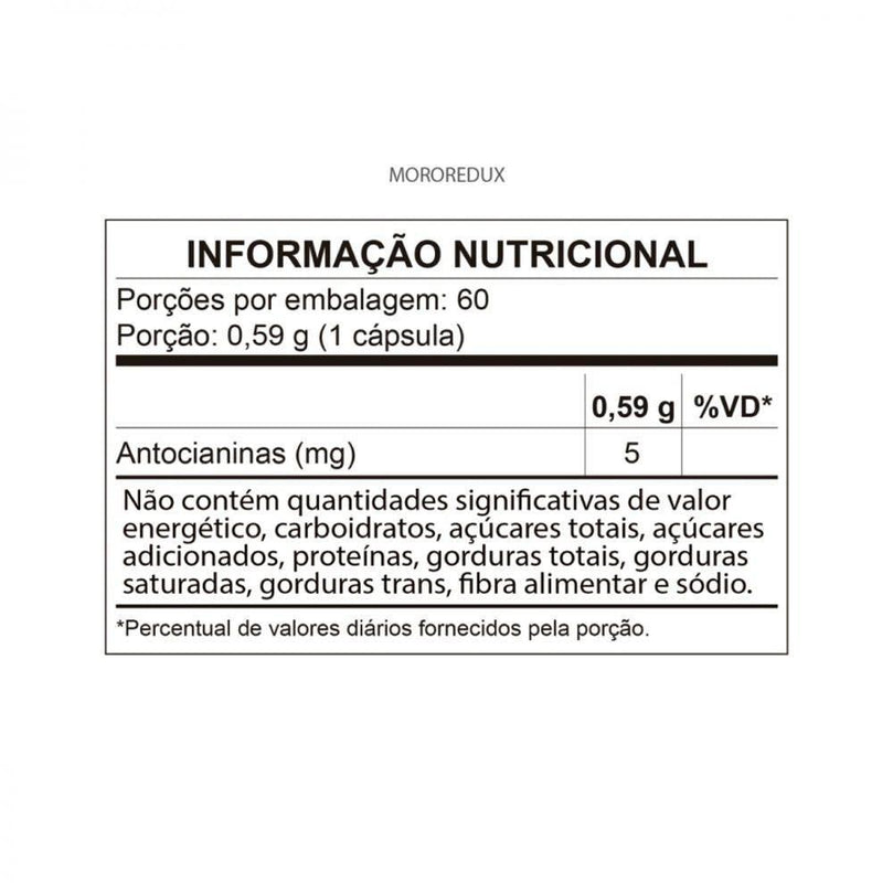 Moro Redux 500mg Com 60 Cápsulas - Drogaria Poupa Centro