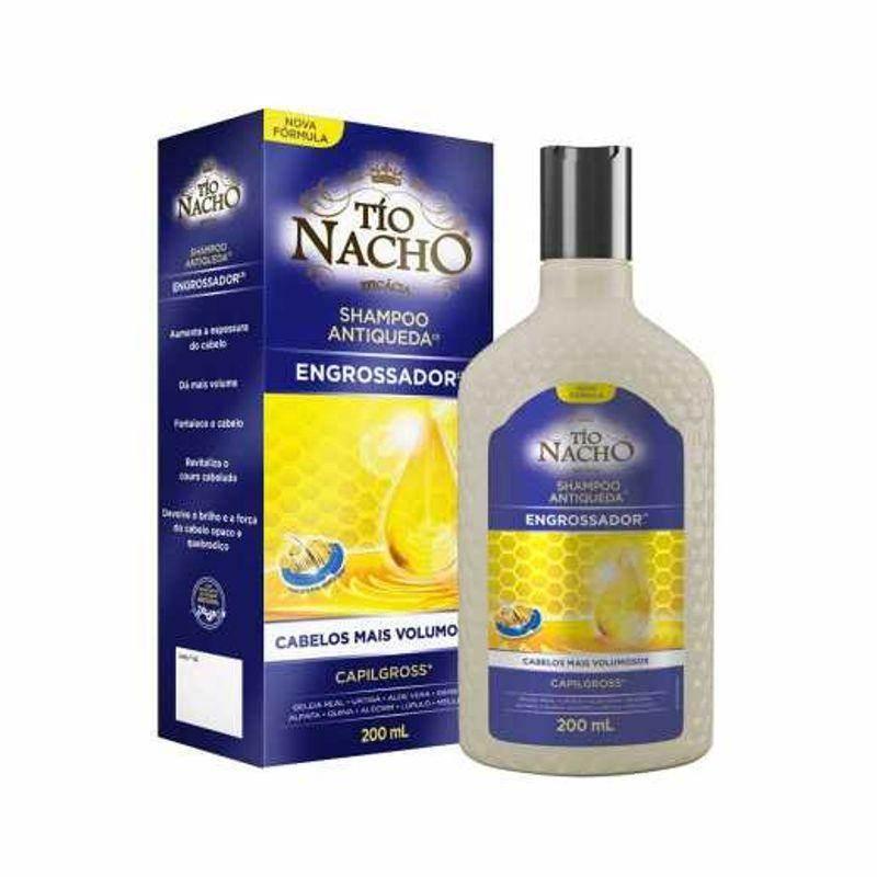 Shampoo Tío Nacho Antiqueda Engrossador 200ml - Drogaria Poupa Centro