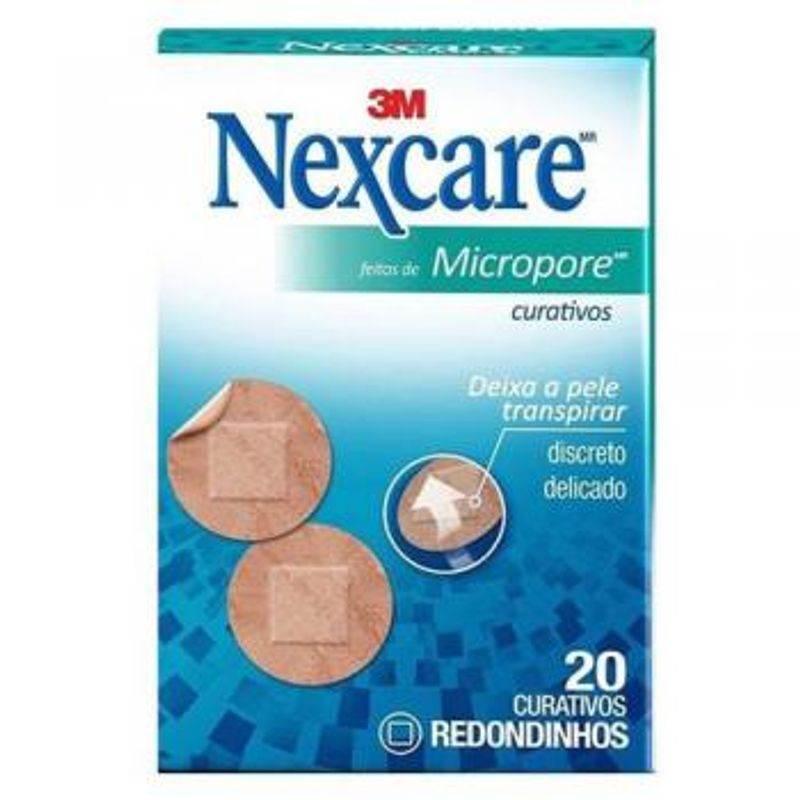 Curativo Redondo Nexcare C/20 Microporoso - Drogaria Poupa Centro