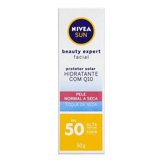 Protetor Solar Facial Nivea Sun Beauty Expert Pele Normal a Seca Fps 50 Com 50g - Drogaria Poupa Centro