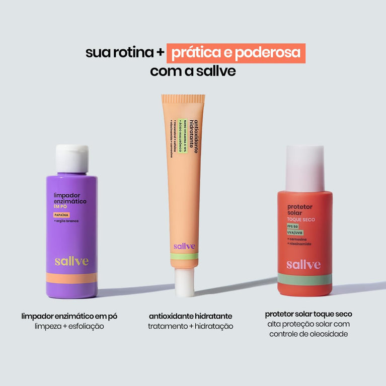 Sallve Limpador Enzimático Em Pó 30G Papaína