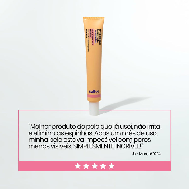 Sallve Antioxidante HIdratante Pele Sensível 35g - Vitamina C