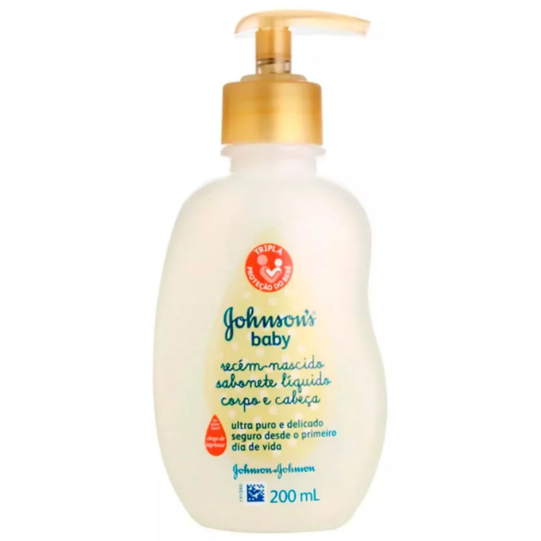 Sabonete Líquido Johnson's Recém-Nascido - 200Ml
