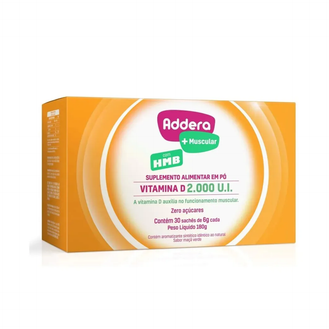 Addera + Muscular Vitamina D 2.000UI com HMB 30 Sachês