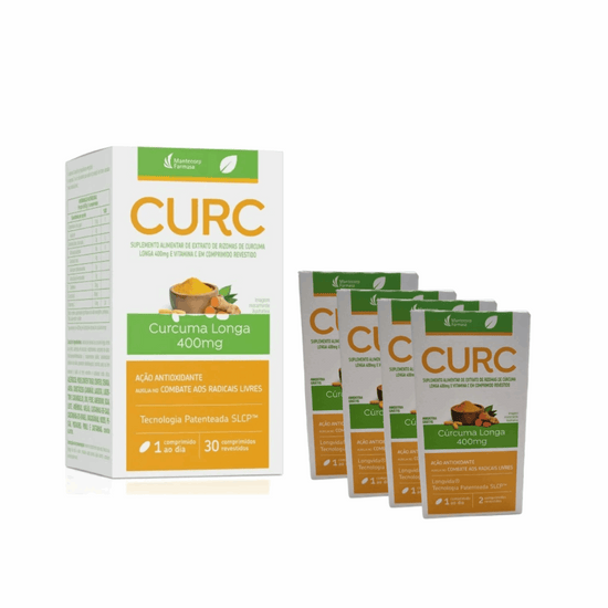 Kit Suplemento Alimentar Curc - 30 Comprimidos + 8 cp (Brinde)