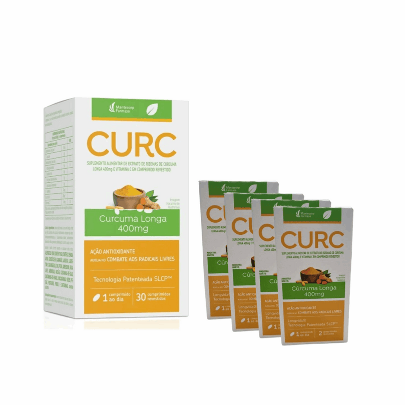 Kit Suplemento Alimentar Curc - 30 Comprimidos + 8 cp (Brinde)