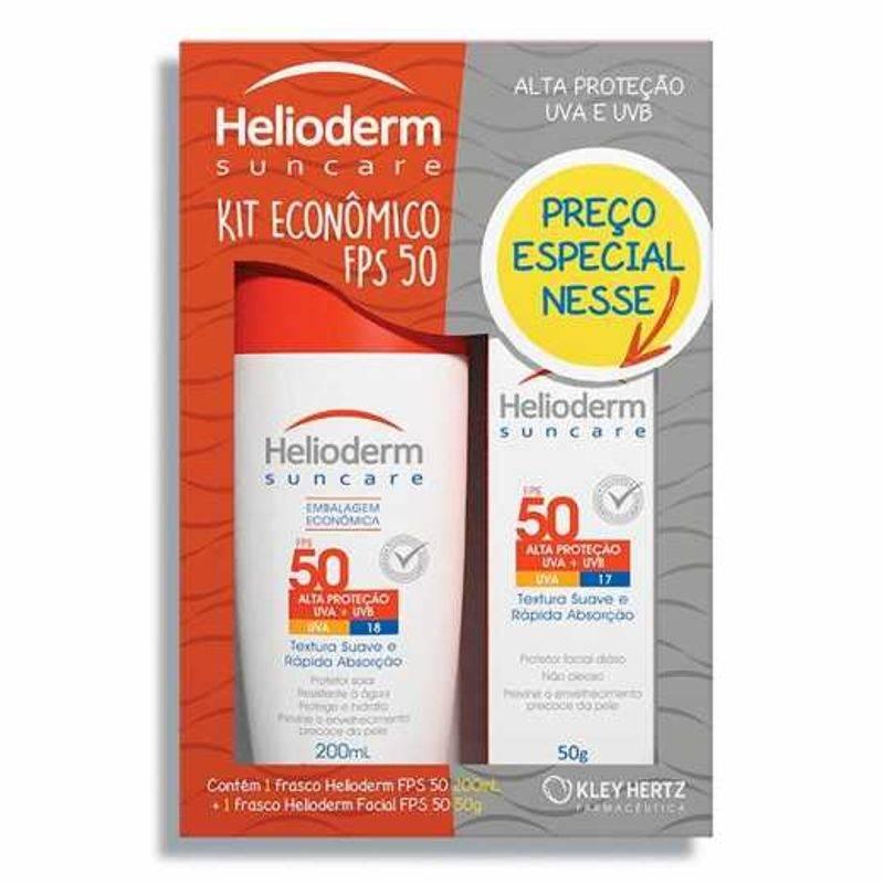 Kit Helioderm Suncare Protetor Solar - Drogaria Poupa Centro