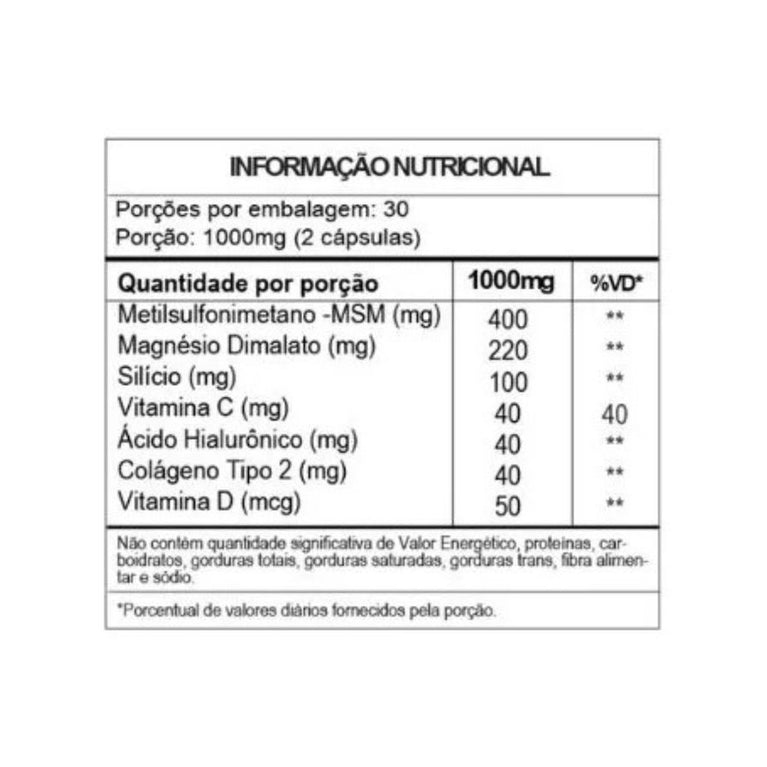 Colágeno Tipo II Vita Blue Kartti D Ultra Flex  - 60 cápsulas