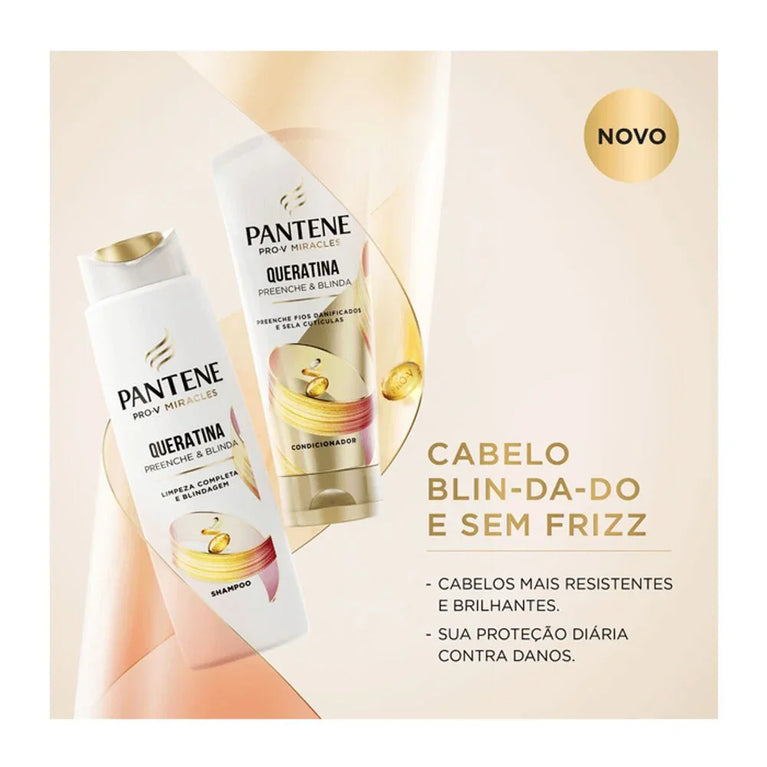 Kit Pantene Queratina Shampoo 300ml + Condicionador 150ml