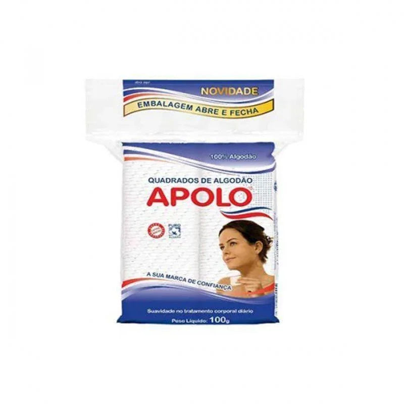 Algodão Apolo Facial Quadrado 100g - Drogaria Poupa Centro