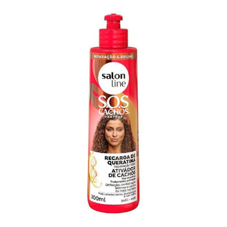 Sos Cachos Ativador de Cachos Queratina - Reparação Total 300ml