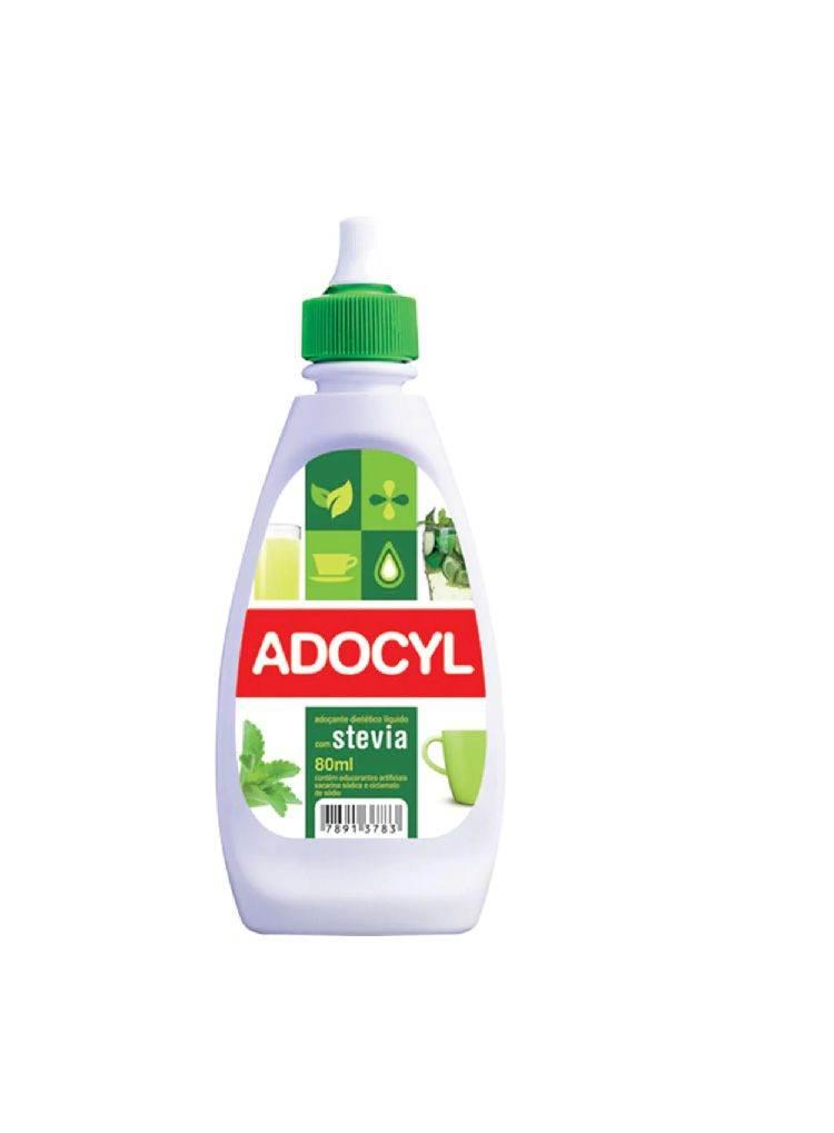 Adoçante Adocyl 80ml Stevia - Drogaria Poupa Centro