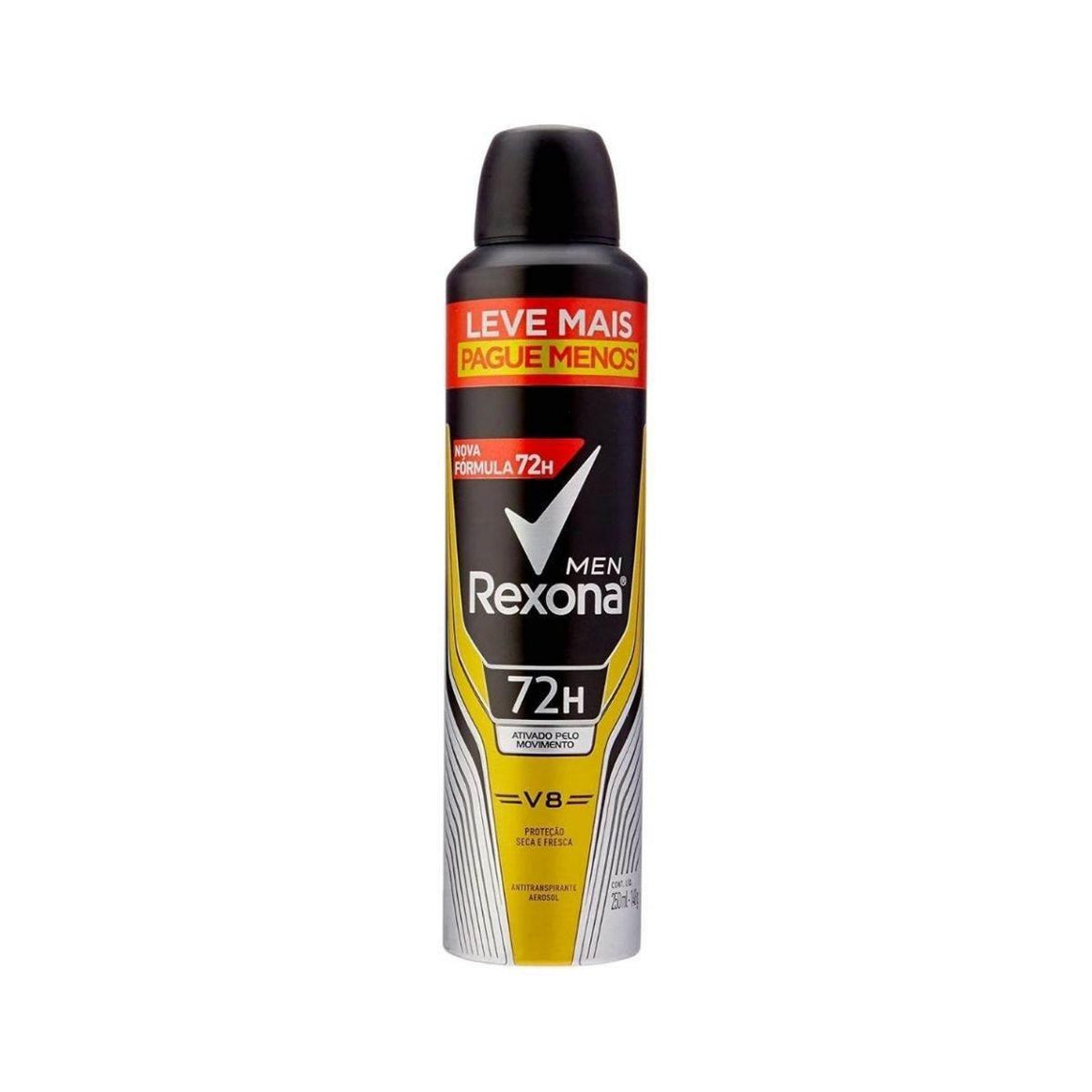 Desodorante Antitranspirante Masculino Rexona Men V8 aerossol 250ML - Drogaria Poupa Centro