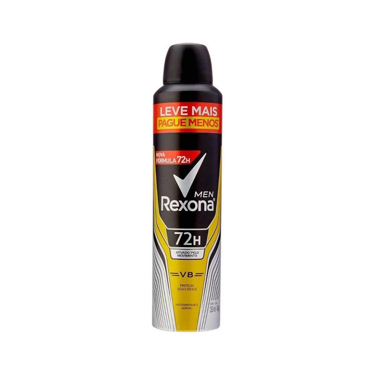 Desodorante Antitranspirante Masculino Rexona Men V8 aerossol 250ML - Drogaria Poupa Centro