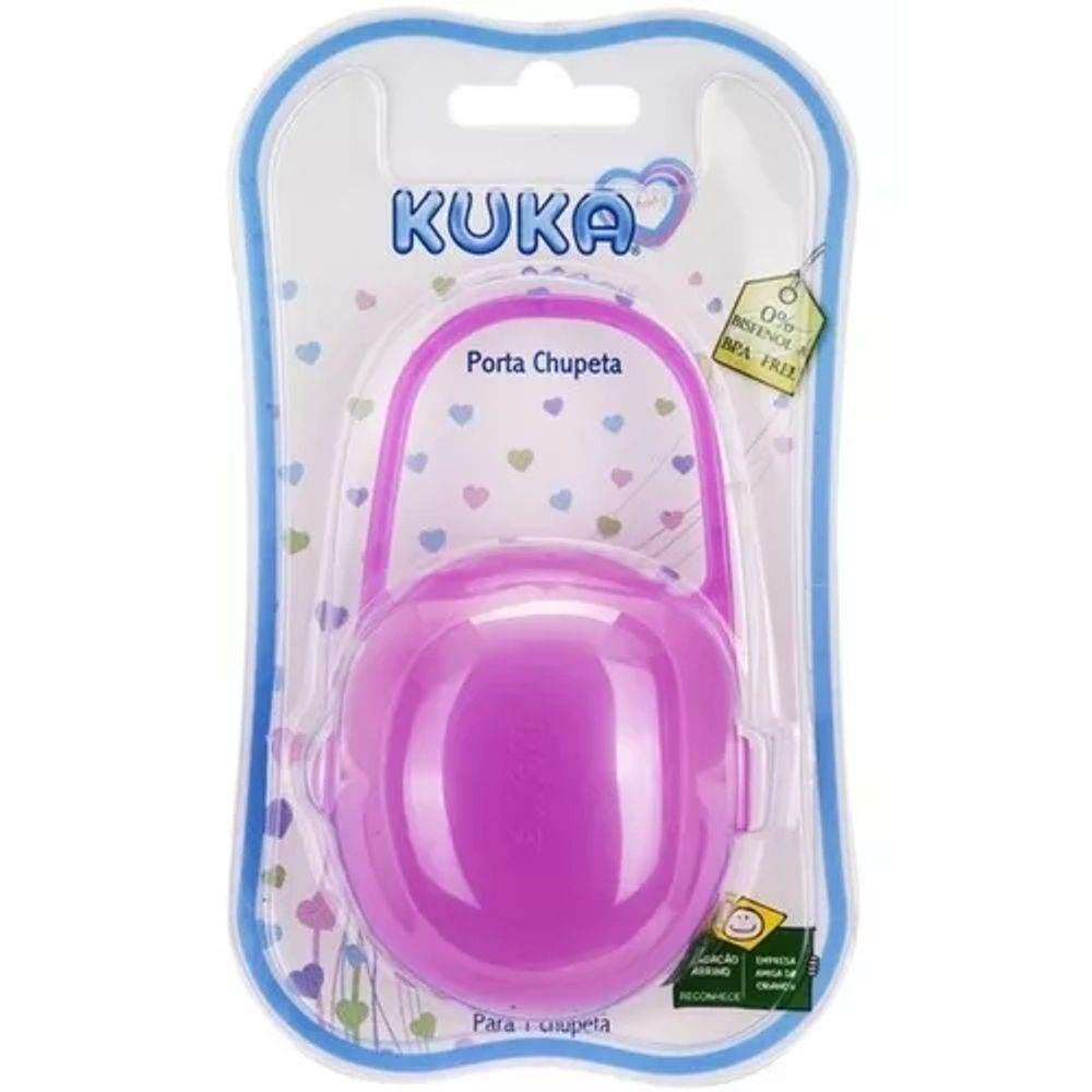 Porta Chupeta Kuka Rosa - Drogaria Poupa Centro