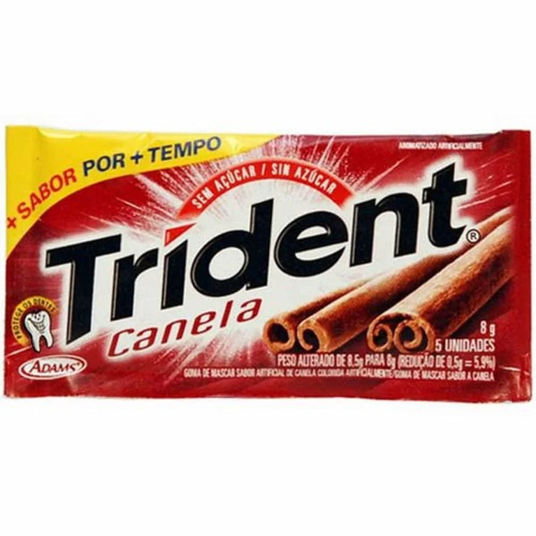 Chiclete Trident Canela - 8G - Drogaria Poupa Centro