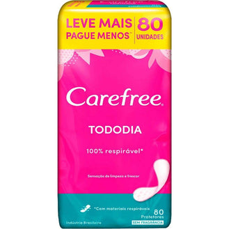 Protetor Diário Carefree Tododia Sem Perfume 80 Unidades - Drogaria Poupa Centro