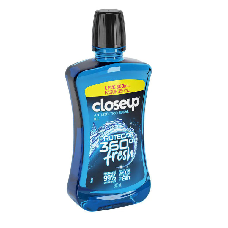 Enxaguante Bucal Closeup Ice Proteção 360° Fresh 500ml