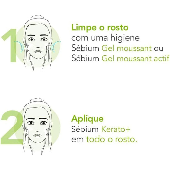 Gel Creme Antiacne Sebium Kerato+ 30ml Bioderma Momento De Aplicação Dia/noite Tipo De Pele Oleosa - Drogaria Poupa Centro