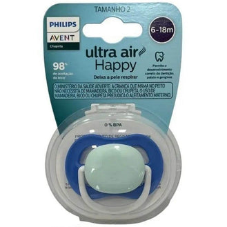 Chupeta Avent Ultra Air 6-18 Meses Azul - Drogaria Poupa Centro
