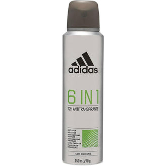Desodorante Adidas Aero 6 em 1 Masc 150ml: 72h de Proteção